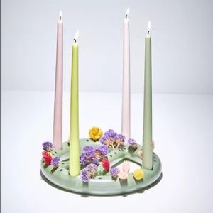 UO Peace Sign Taper Candle Holder